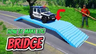 How to Build a Wooden Log Bridge in BeamNG.drive | Map Creation Tutorial