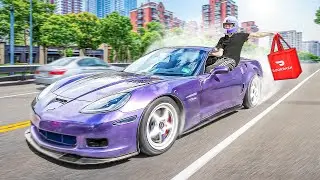 Door Dash In My Cammed Corvette Z06 *POV*