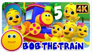 Five Little Ducks Counting Nursery Rhyme and More Kids Songs By Bob the Train