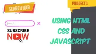Search Bar using HTML CSS and JavaScript || HTML CSS JavaScript Project 1 Search Bar #HTML #CSS #JS