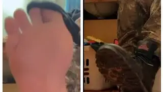 Queen Quett Takes Off Her Sweaty Boots And Socks After Trailride