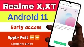 Realme X, XT got android 11 early access update. Apply fast . Realme XT android 11 update. Realme UI
