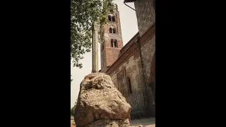 THE BELL TOWER AND THE PORCH (Preceptory of Sant'Antonio of Ranverso-Buttigliera Alta-Turin-Italy)