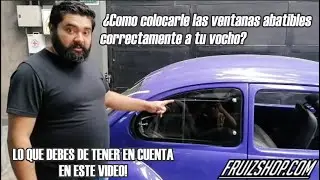 ¿como se instalan las ventanas abatibles de vocho? / FRUIZSHOP.COM