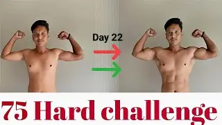(Day 22) 75 hard challenge!#75HardChallenge #75Hard#75HardJourney#75Hard Transformation less. 