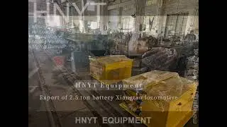 2.5 Ton Battery Electric Locomotive Shipped Overseas with Mining Wagons(Locomotora a bater&iacute;a)#mining