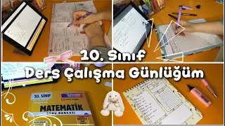 10. Sınıf Ders Çalışma Vlog || Okuldan Sonra Ders Çalışma Günlüğüm 🎀
