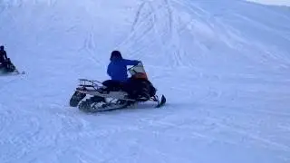 Ariel Tweto skidoo in in Kugluktuk