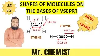 C2H4 + C2H2 II Valence shell electron pair Repulsion theory II Most important topic for board exams