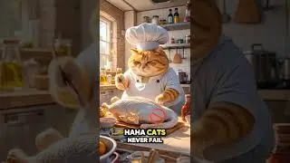 Cat tricks in cooking #travel #trending #viralshort #viralvideo #entertainment #reels #tranding