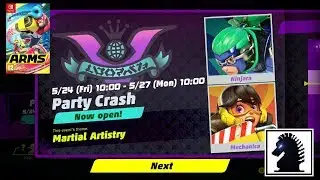 NS ARMS - The 28th Party Crash - Crash Bash Round #13 - Martial Artistry: Ninjara vs Mechanica