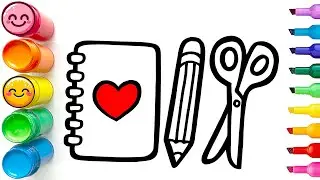 How to Draw School Supplies | Step by Step Drawing Tutorial
