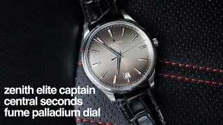 Zenith Elite Captain Central Seconds Boutique Edition Palladium Fume Dial