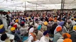 Bargari 25 OCT: Thousands of Sikhs pay tributes to Sikh youth killed in police firing