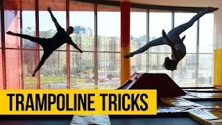 TRAMPOLINE TRICKS COMPILATION &bull; Awesome trampoline wall tricks, flips, scooter jumps & freestyle