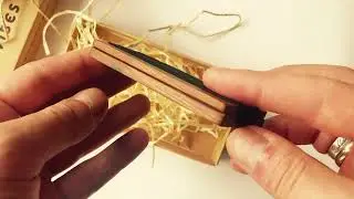 Unboxing our Premium Wood Wallet (Dark Olive) - Minimalist Wallet Slim Wallet for Men Card Wallet