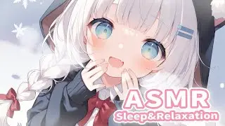 ASMR Oil Ear Cupping for Sleep 💙 (Ear Massage, Ear Eating, Ear Blowing, 耳塞ぎ, 耳ふぅ)