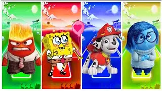Anger Inside Out VS Spongebob VS Marshal Paw Patrol VS Sadness battle #69