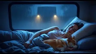 Rain Sounds for Sleeping – Sleep Instantly with Heavy Rain on Car Window