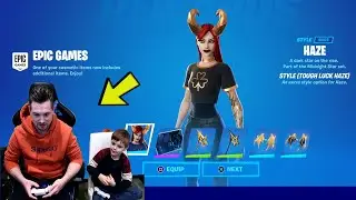 TRUMAnn Unlocking FREE Fortnite Skin Styles & MORE!! NEW HAZE Skin Style Unlock.