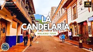 POV Walking Tour Barrio La Candelaria [ BOGOTÁ/COLOMBIA ]  En 13 minutos Culturas 4K