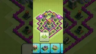 Unbeatable Defence Base Of TH6 #shorts #shortvideos #youtubeshorts #viralshorts #short #coc #gxkul