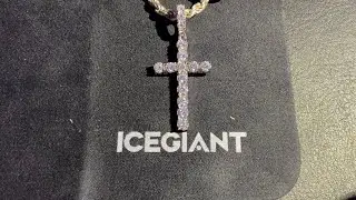 ICEGIANT MOISSANITE CROSS