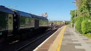 Class 43s, 43004 t&t 43042 departing St Erth