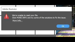 EASY AND FAST - How To Fix Adobe Illustrator file import ERROR