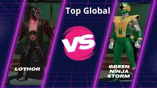 Top Global ➡️ Power Rangers: Legacy Wars||👹Lothor VS 🟢Green Samurai Ninja Storm