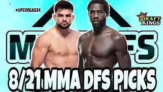 UFC VEGAS 34 | MMA DraftKings DFS Picks, FanDuel Picks- 8/21/2021