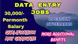 Data Entry Jobs || Work from Home || Latest Data Entry Jobs || @JobsInTech #jobs