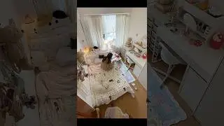 Morning in My Cute Cozy K-pop Room ✨😶&zwj;🌫️#youtubeshorts #roomtour #glamdecor #decor #study #viral
