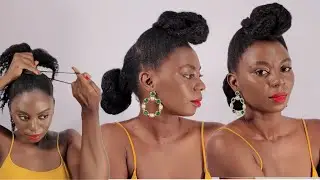 5 MINUTE SIMPLE NATURAL HAIRSTYLE/BLACK WOMEN/