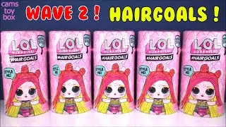 WAVE 2 LOL Surprise HAIRGOALS DOLLS Unboxing Series 5 Makeover DOLL TOYS