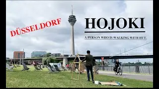 Hojoki - A person who is walking with a hut. ＠D&uuml;sseldorf, Germany  /  方丈記 - 小屋を運ぶ人 Part6 ＠ドイツ