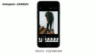 VSCO X - Fuji Pro 800 editing tutorial