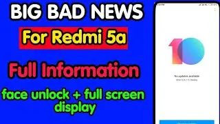 REDMI 5A Bad News for MIUI 10 Stable Rom For users this feature never come in Hindi