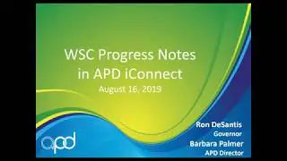 Обучение APD iConnect по всему штату &mdash; заметки о ходе работы WSC &mdash; 16 августа 2019 г.