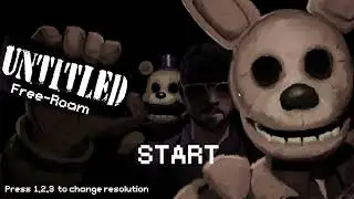 Playing an Untitled Free roam FNAF fangame