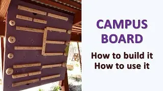 How to build a home campus board - rock climbing training equipment.