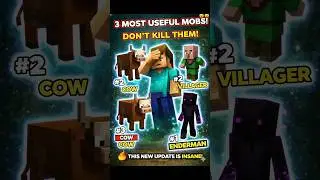 Galti se bhi inhe MAT MAARNA! 😱 (Minecraft Secret) #shorts #minecraft