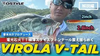 【公式】電光石火！！極薄スライスフィンテール震え揺らめく！！VIROLA V-TAIL（ヴィローラ ブイテール） 2インチ/2.8インチ  青木大介 解説編