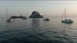 Magical sunset in Es vedra Ibiza