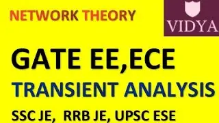 Transient analysis Gate solution|Network theory|#gatewallah #sscje #rrbje #unacademy
