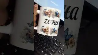 Custom Name Printed on White Mug | Personalized Mug Printing | Like & Grow Our Channel
