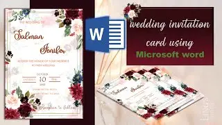 how to make a wedding invitation card on Microsoft word [FREE TEMPLATE]