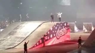 Three person backflip FMX