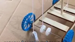 DIY gravity car project toy engineering experiment kits