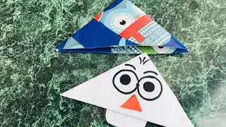 How To Make a Corner Bookmark | Mark while reading books | DIY | Snowman Bookmark
